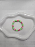 Hot Pink and Green Bracelet